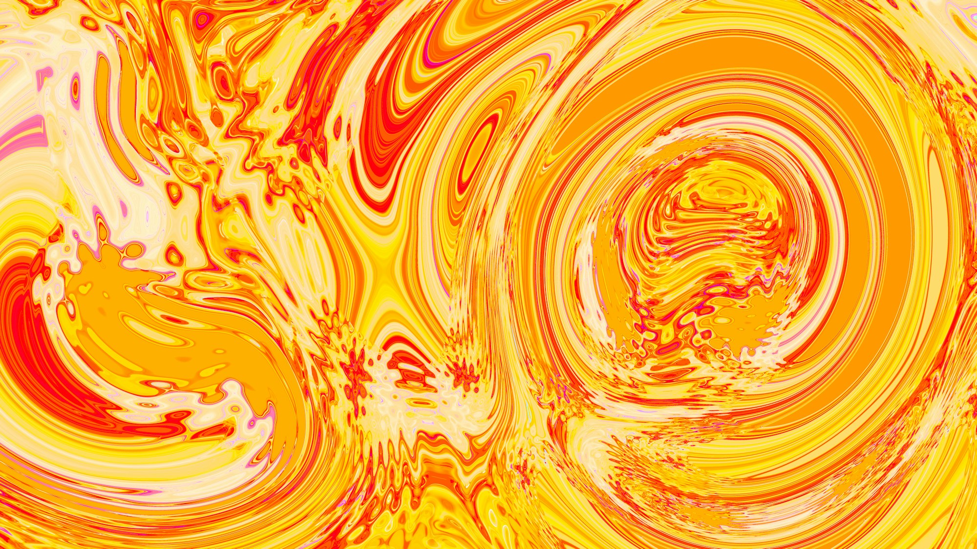 Vibrant orange and yellow — energy